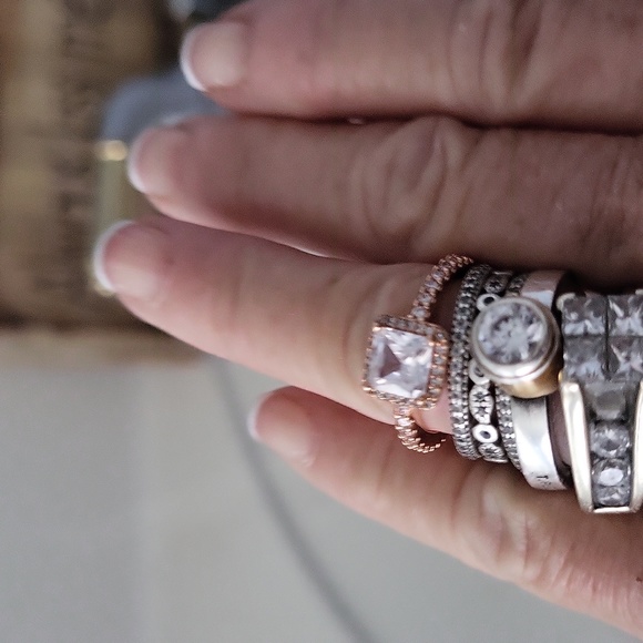 Pandora Jewelry - Pandora hp rose gold square swarsowski ring gold plated gorgeous new bagged…